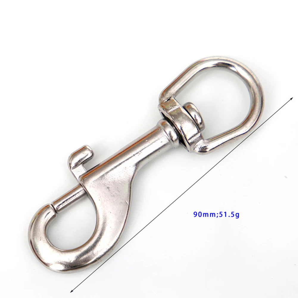 

Scuba Diving Stainless Steel Quick Carabiner Swivel Eye Bolt 70-120mm Double Ended Snap Bolt Hook Clip For BCD Safe