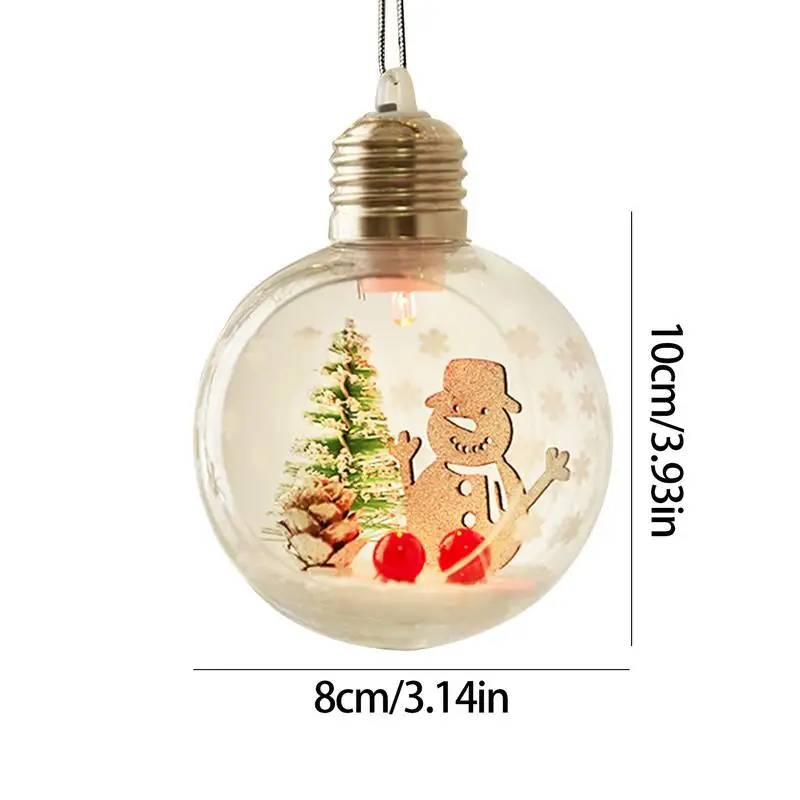 Освещенные елочные шары Освещенный декор рождественских шаров Акриловый