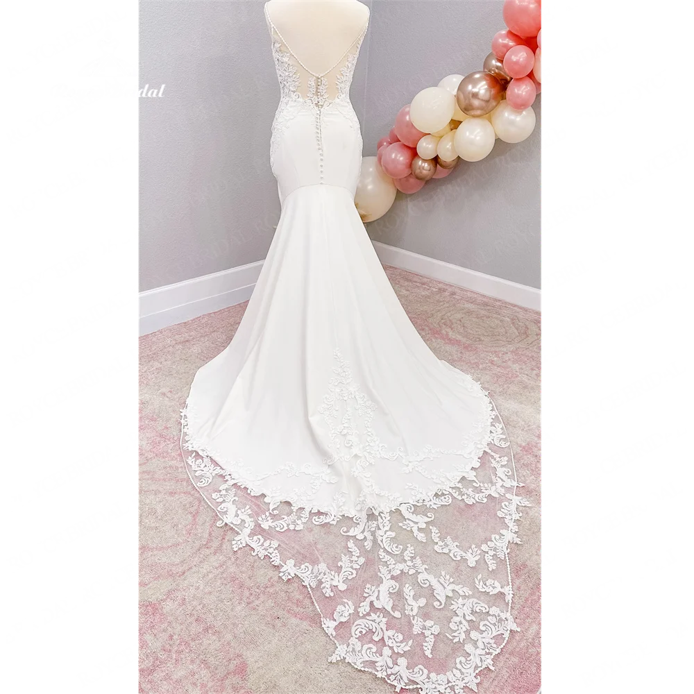 Roycebridal В-образный вырез свадебное платье