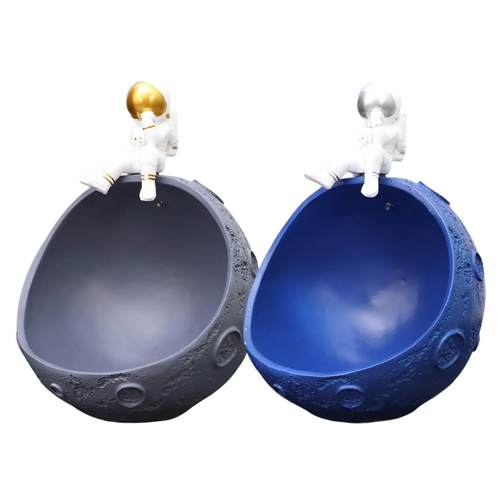 

Creative Storage Box Container Durable Jewelry Dish Tray Resin Organizer Astronaut Figurine for Desktop Cabinet Bar Bedroom