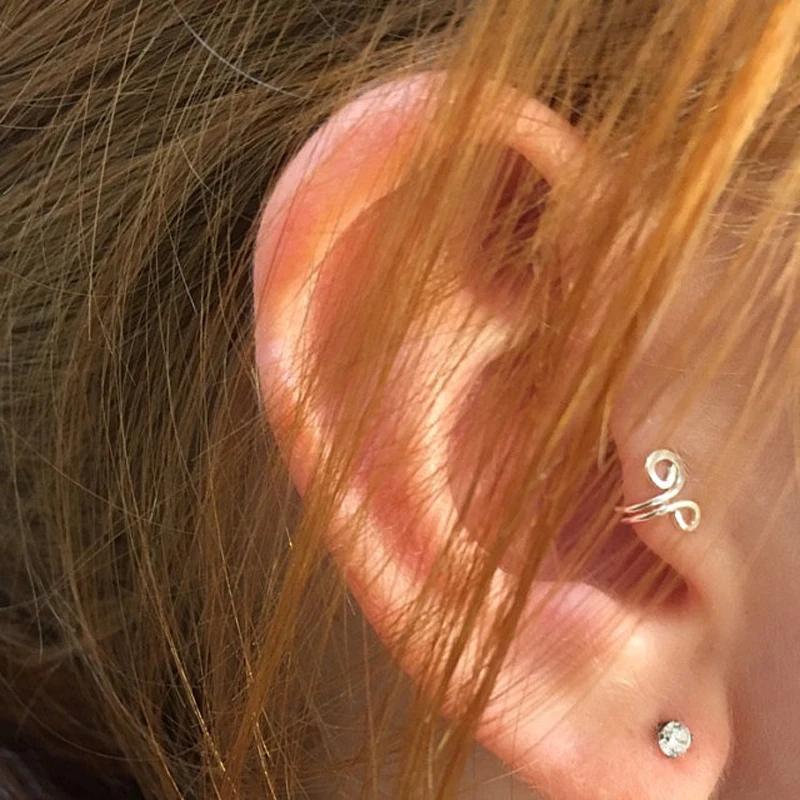 New Slimming Earrings Healthcare Weight Loss Non Piercing Clip Earrings Slimming Healthy Stimulating Acupoints Gallstone Clip
