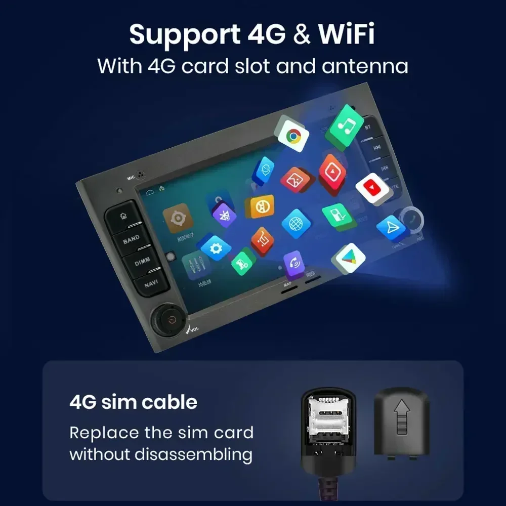 Фото Автомобильный радиоприемник CHSTEK Android 13 для Peugeot 308 408 SW T7 2007 2008 2017 2018 2019 Carplay GPS-навигация WIFI 4G Мультимедиа Стерео №4