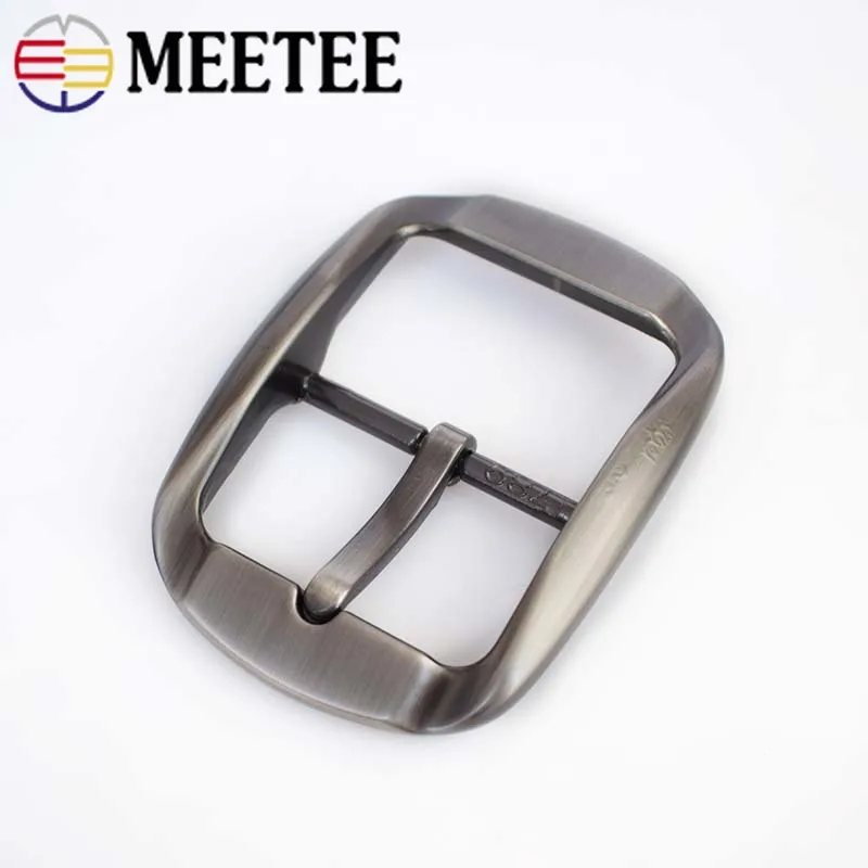 

Meeteee 2/5pcs 40mm Metal Belt Buckle for Men Pin Buckles for Belt 38-39mm DIY Leather Craft Hardware Jeans Accessories BD262