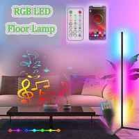 rgb led smart app floor lamp dimmable for living room atmosphere floor corner lighting with remote control party stand lighting