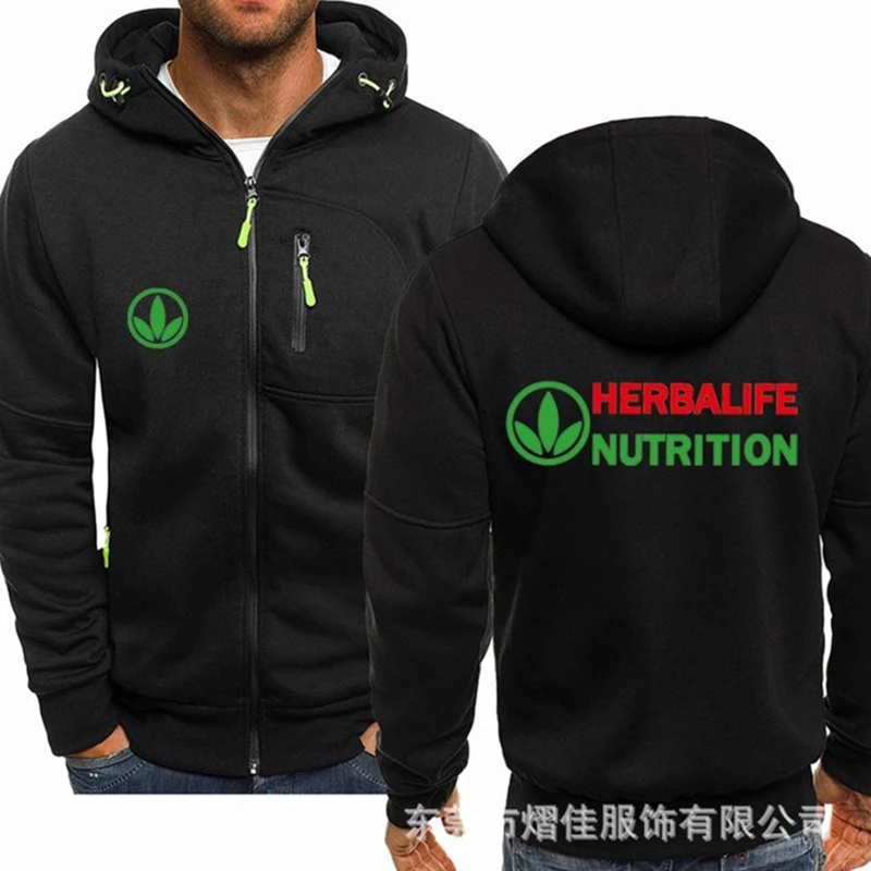 

Новинка 2022, модная мужская Весенняя новая мотоциклетная Толстовка HERBALIFENUTRITION, хлопковая повседневная мужская толстовка на молнии
