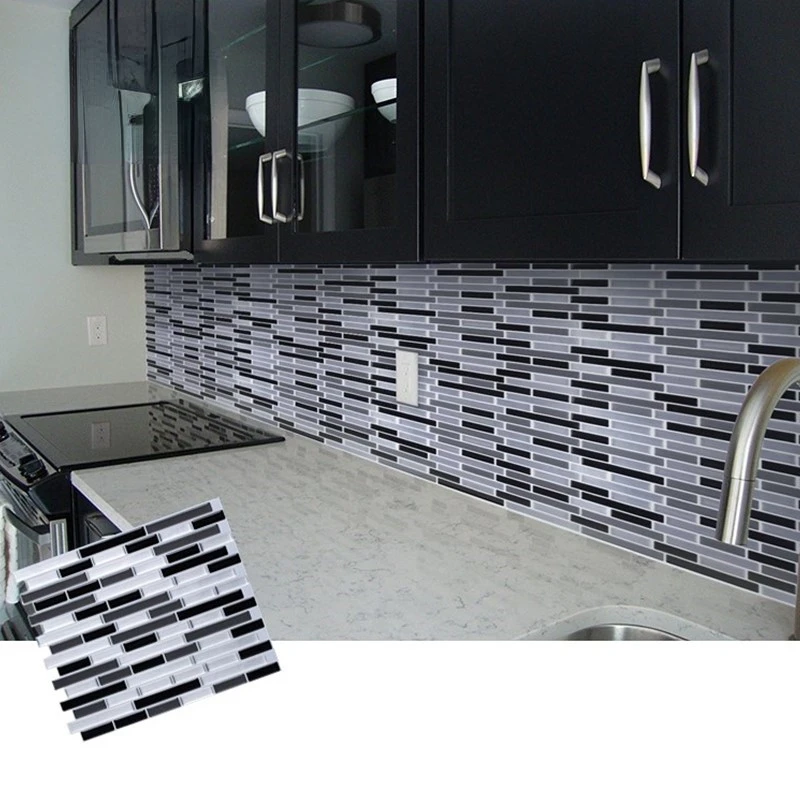 

3D Brick Texture Wallpaper Mosaic Self Adhesive Tile Wall Sticker Kitchen Backsplash Vinyl Film Waterproof Bathroom Home Decor