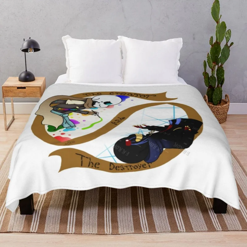 

The Creator And The Destroyer Blanket Fce Printed Lightweight Unisex Throw Thick blankets for Bed Sofa Cinema