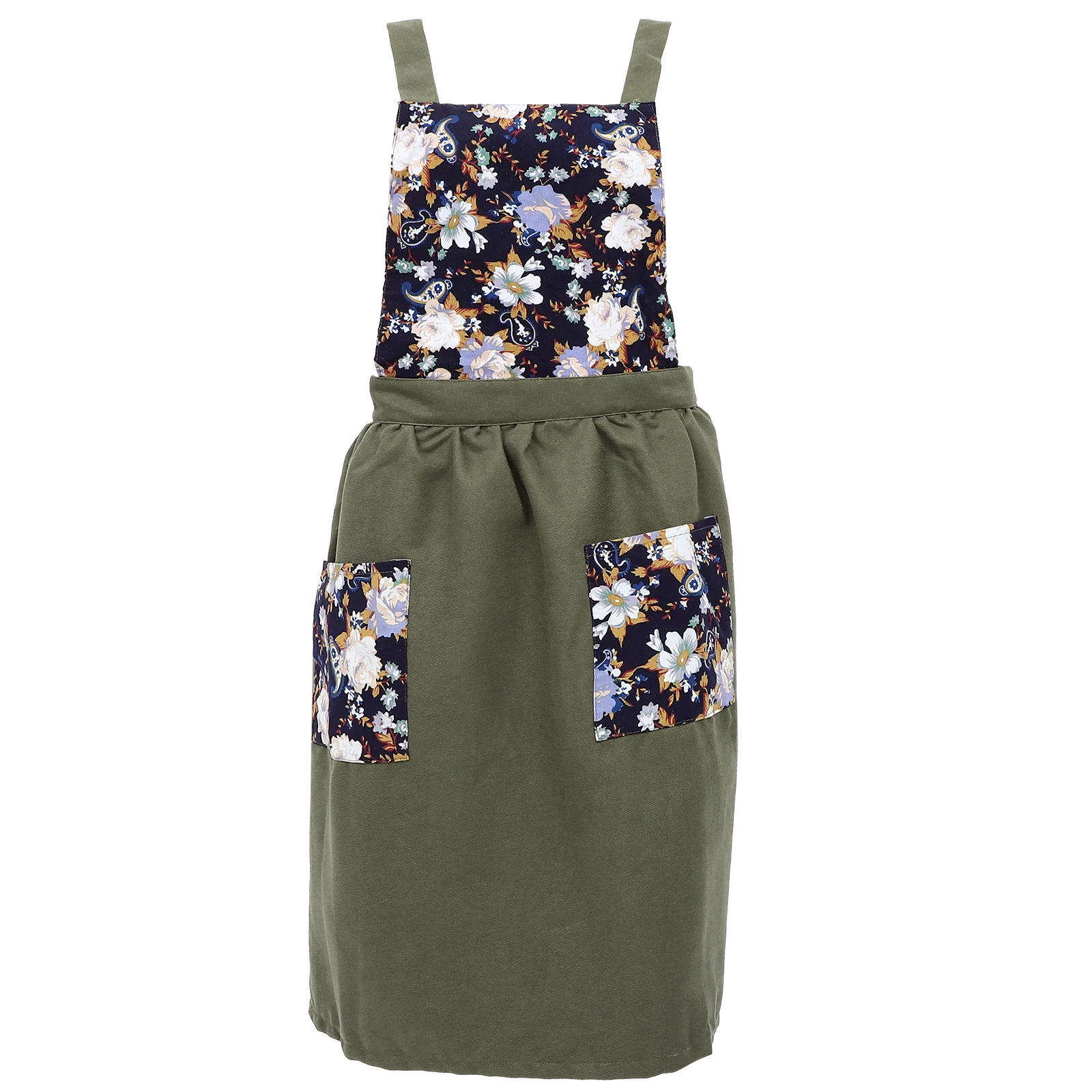 

Gardening Apron Oil Resistant Oil-proof Women Vintage Dishwashing Painters Kitchen Cotton Linen