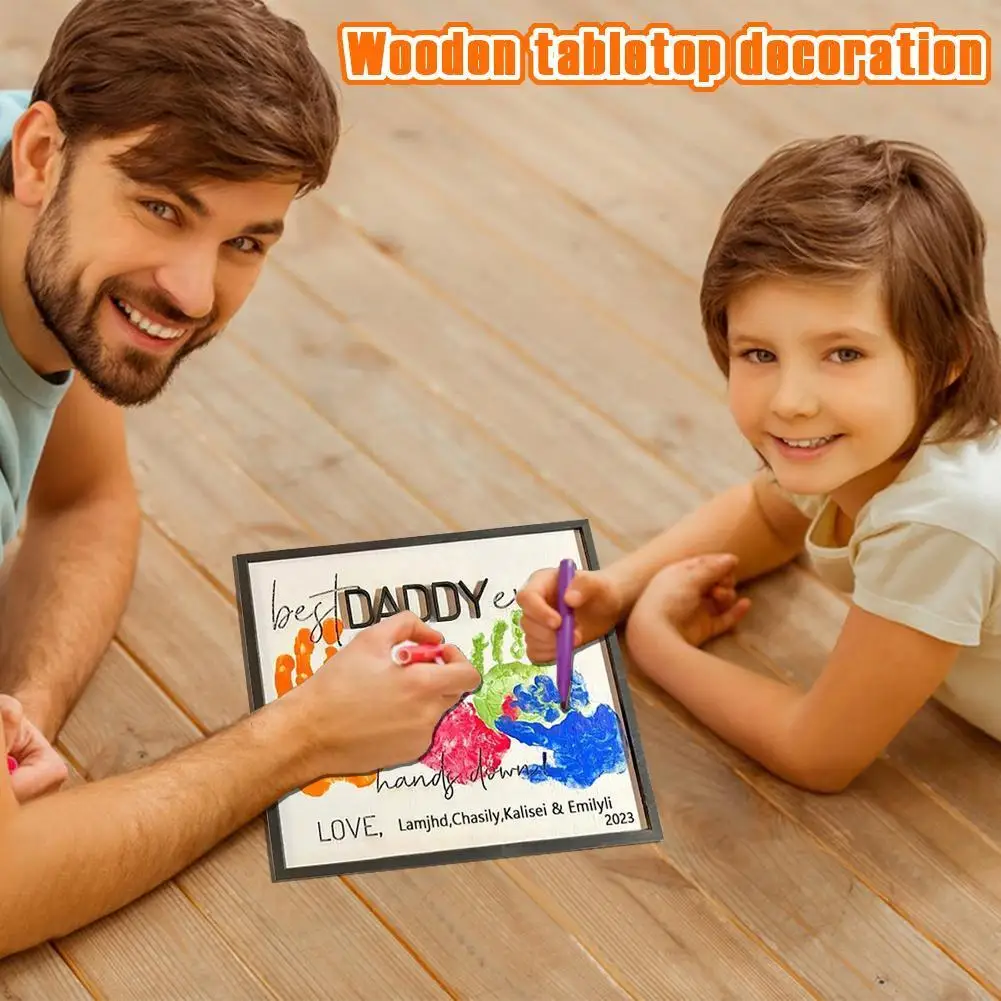 

25*25 см персонализированный продукт, деревянная табличка «сделай сам», эстетически приятные настольные украшения и украшения, прочные S5K6