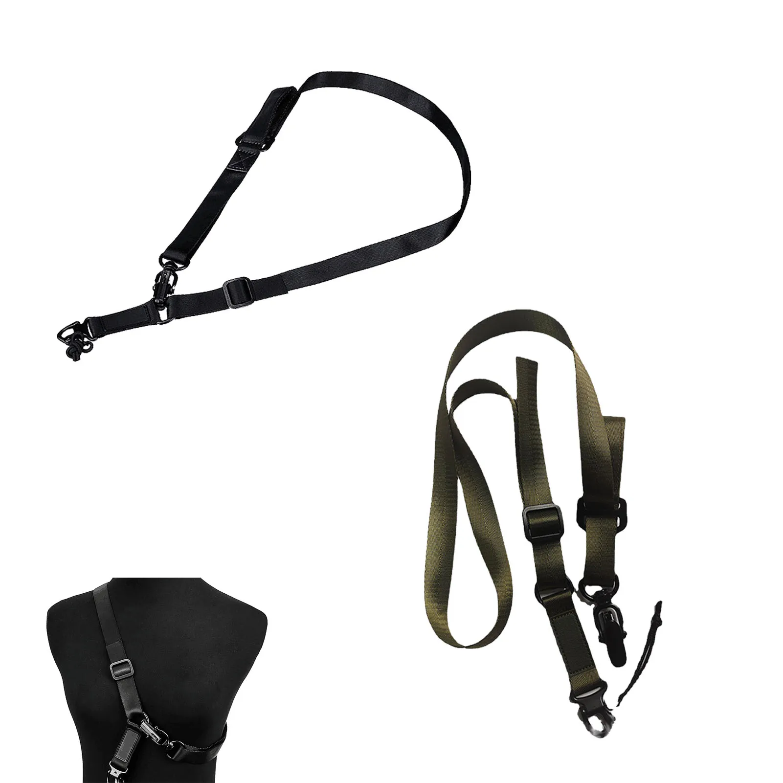 

Two Points Sling With Length Adjuster Adjustable Two Points Slings With Length Adjuster 2 Point Quick Adjust Strap 2 Point Sling