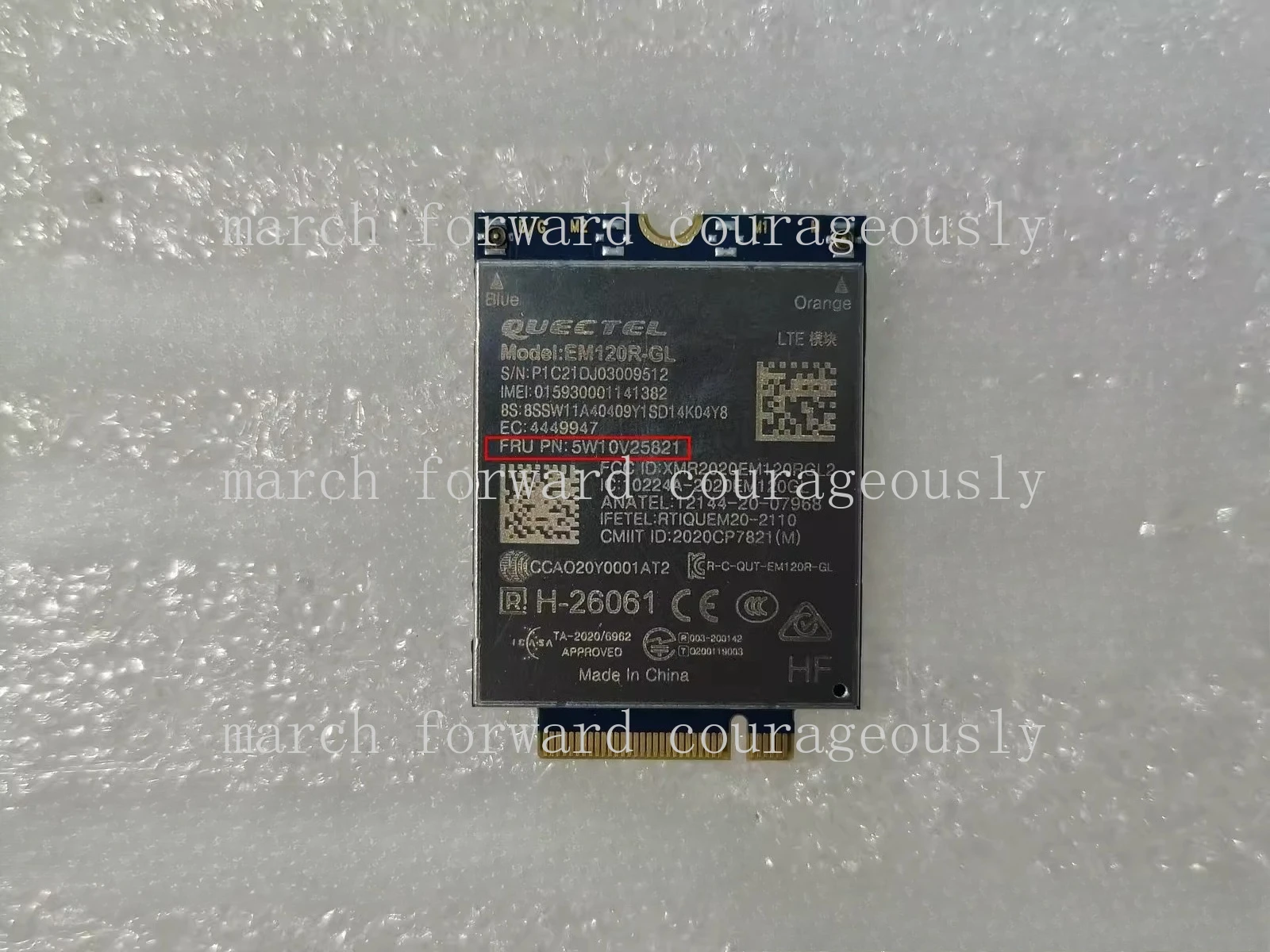Фото Для модуля интернет-соединения ThinkPad X1 Carbon 9th 2021 4G EM120R-GL 5W 10V 25821 №1