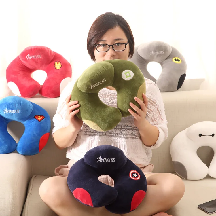 

Cartoon Cute Plush Practical Car Neck Protection Pillow Neck Cosy Travel Office Airplane Support Headrest for Adults/Children
