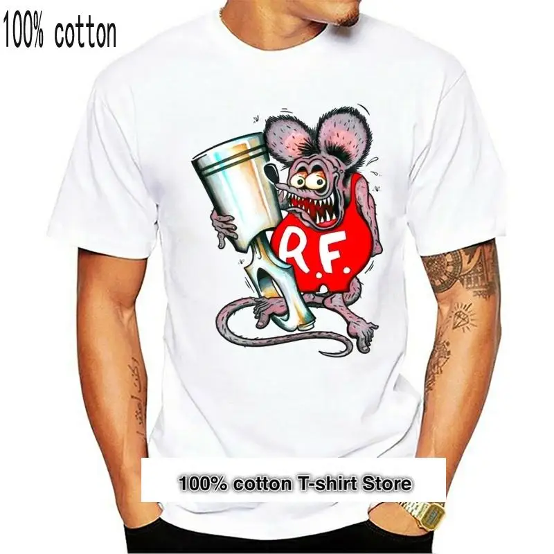 

Rat Fink pistón Hot Rod V8 camiseta carburador Holley Stromberg Edelbrock