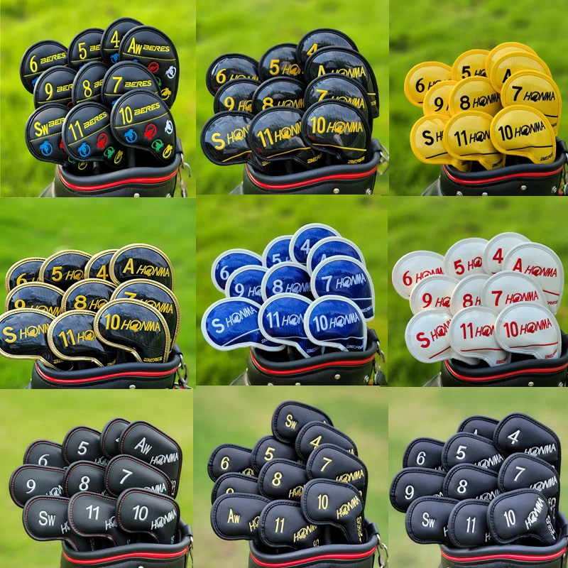 

10Pcs/Set Honma Brand Golf Club Iron Headcover For Golf Club Cover Protect Golf Headcover Golf Iron Accessory