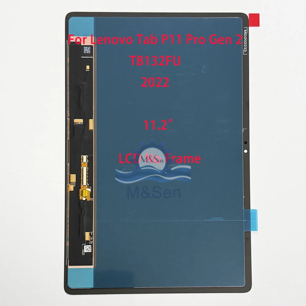 Фото ﻿   Оригинальный OLED-экран 11.2 дюйма для Lenovo Tab P11 Pro Gen 2 TB132FU 2022, LCD-дисплей 11.5 дюймов для Tab P11 P11 Pro TB-J706F 2020 №1