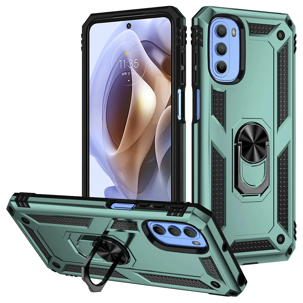 

For Moto G31 G51 G41 G71 Edge 20 Pro Lite G60S G60 G50 G30 G20 G10 Power G9 Plus Play E7 Ring Moto G31 Armor Shockproof Case