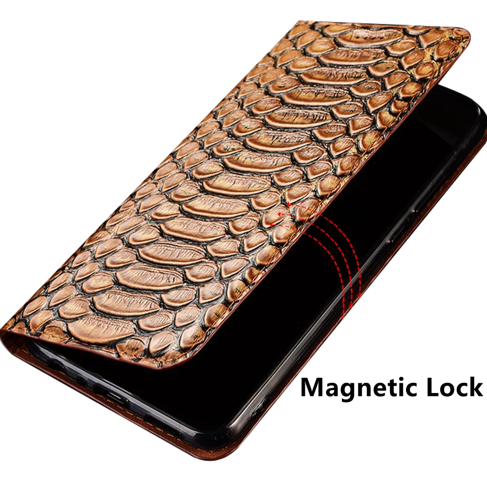 Флип-чехол из натуральной кожи для Sony Xperia 10 5 1 Vi V магнитный держатель 2 слота карт