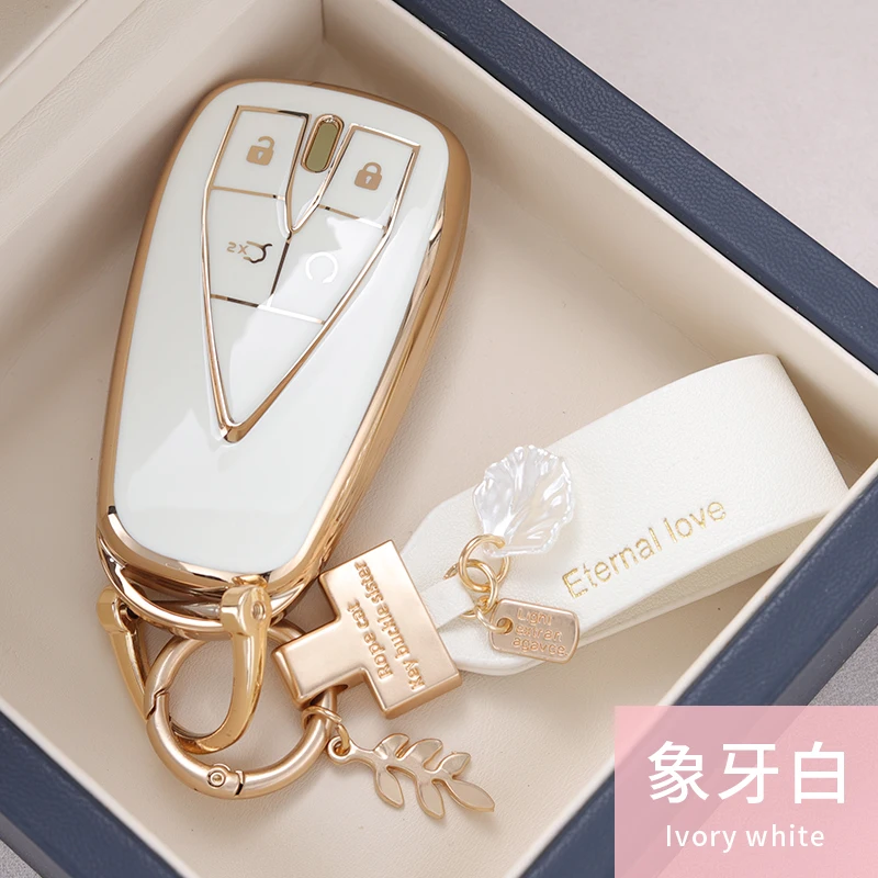 

TPU Car Remote Key Case Cover Protect Shell Bag For Changan CS35 PLUS CS55PLUS CS75PLUS 2019-2021 Eado UNI-T Oushang X5 X7 EV