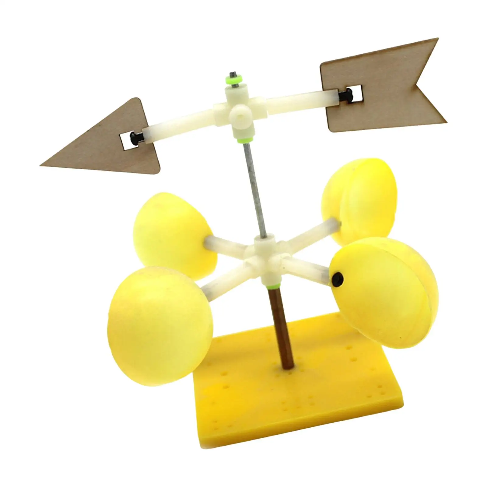 

Weather Vane Kit Teaching Aid Functional DIY Wooden Scientific Model Mini Wind Vane Educational Toy for Elementary Preschool