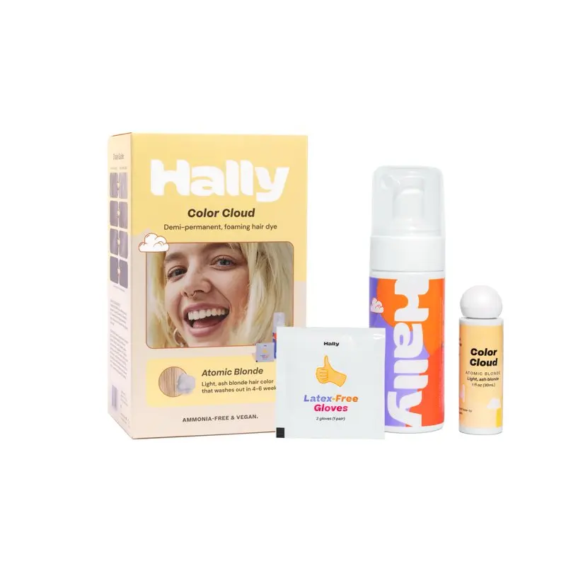 

Цветная Перманентная краска для волос с облаком, атомный блонд, 2,5 унции