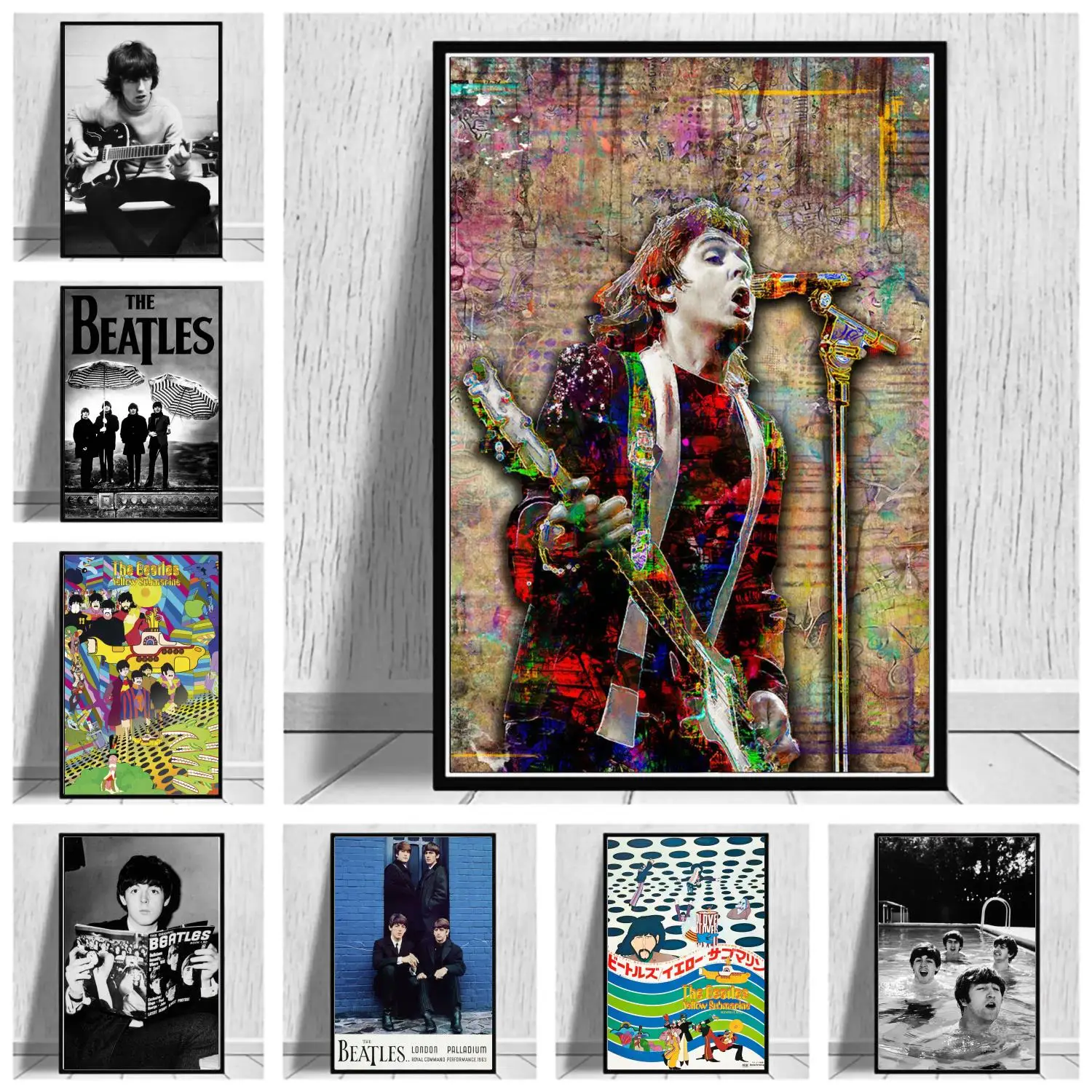 

Music Album Covers John Lennon Posters Canvas Painting Posters and Prints Wall Art Picture Home Living Room Decor