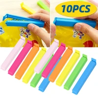 10pcs bag sealing packaging clips ultralight plastic food snack storage sealer portable reuasable kitchen sealing bag clips