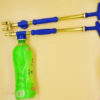 1pc garden manual spray watering head optional nozzle interface brass gun sprayer adjustable water pressure atomization sprayer