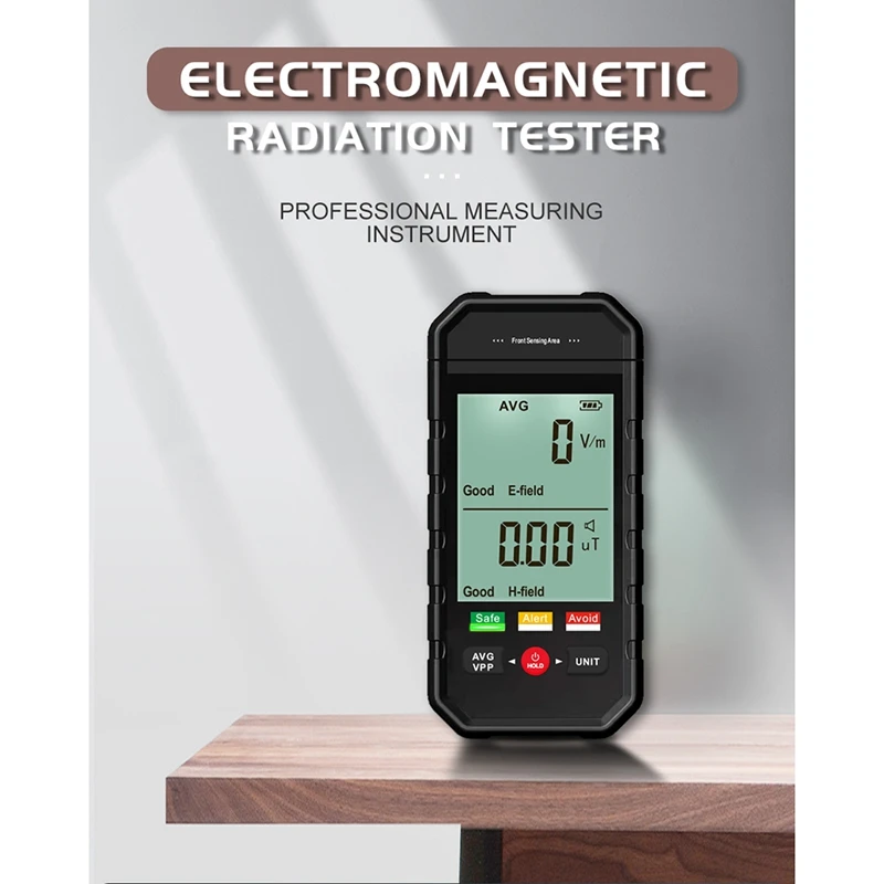 

ET925 Electromagnetic Radiation Detector Electric Field Tester Magnetics Field Radiation Test Sound Light Alarm Meter