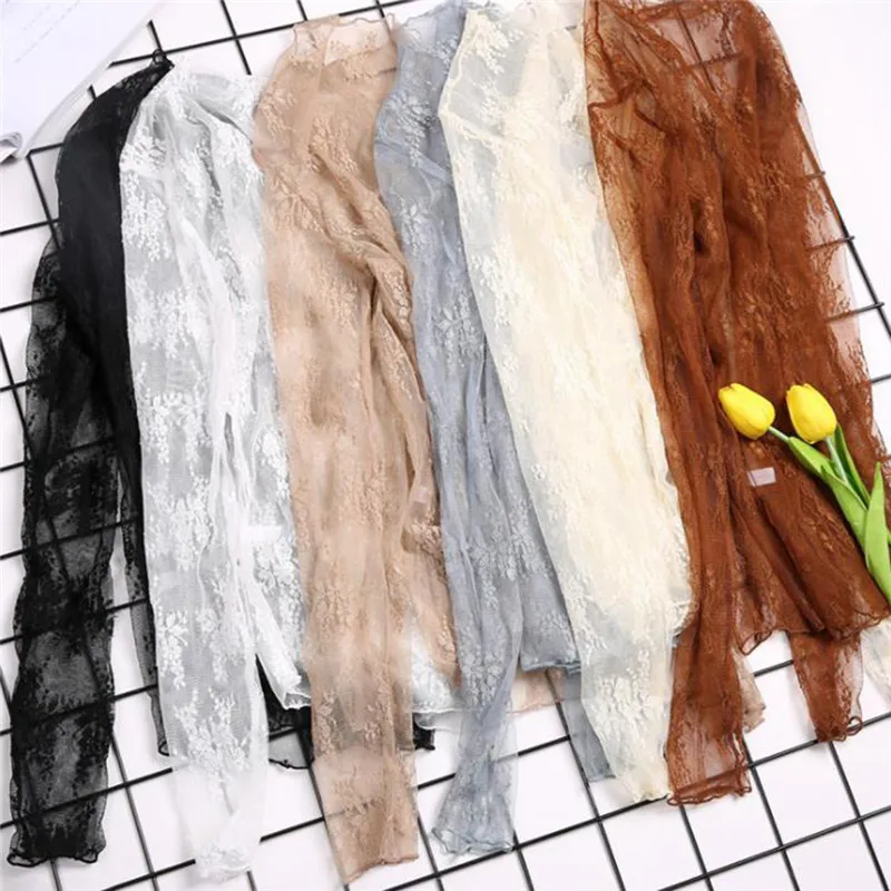 Женская прозрачная сетчатая футболка с кружевным цветком