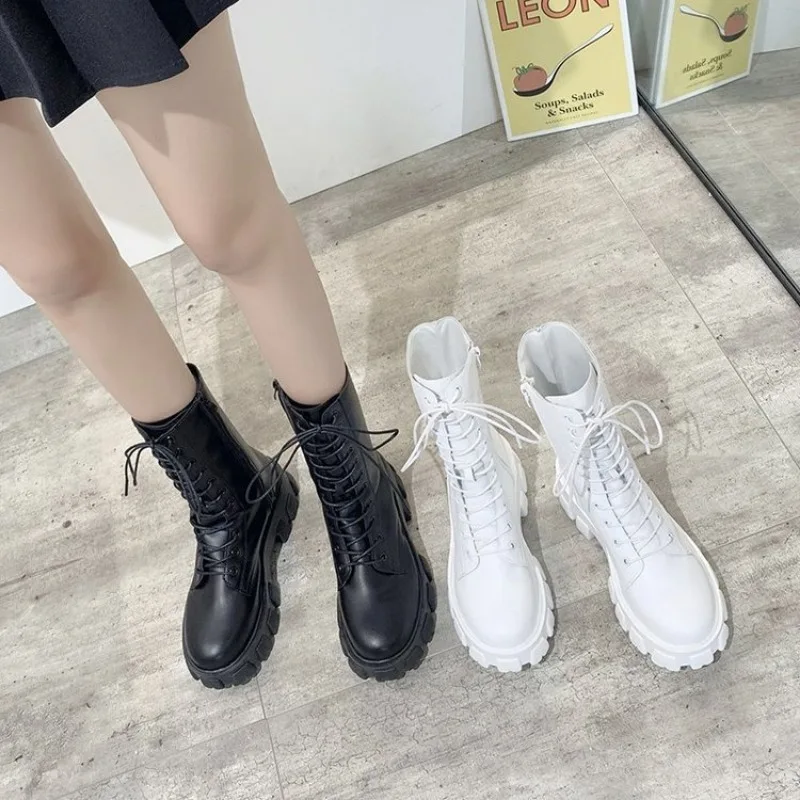 2024 утепленные зимние рыцарские ботинки женские ботильоны на квадратном каблуке