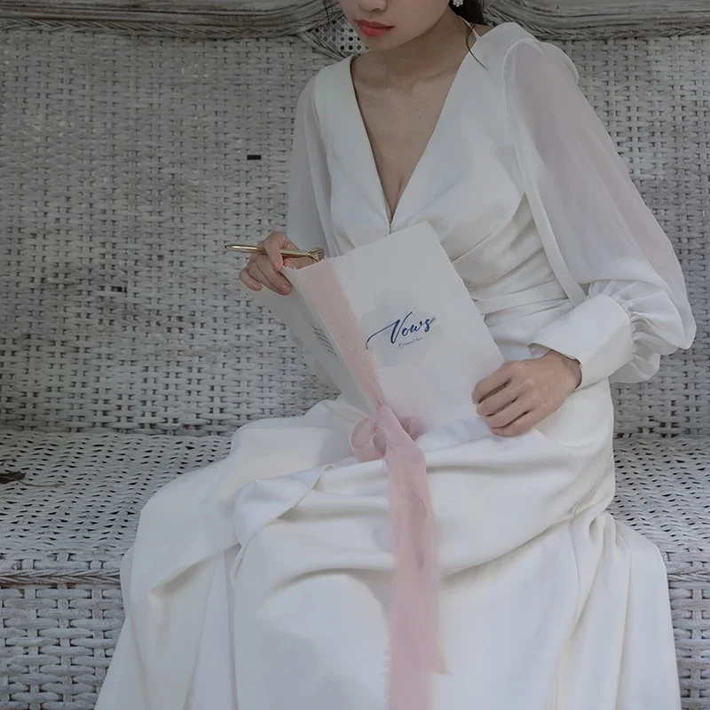 1 шт. свадебная книжная карточка с лентой почерк дизайн каллиграфии украшение для