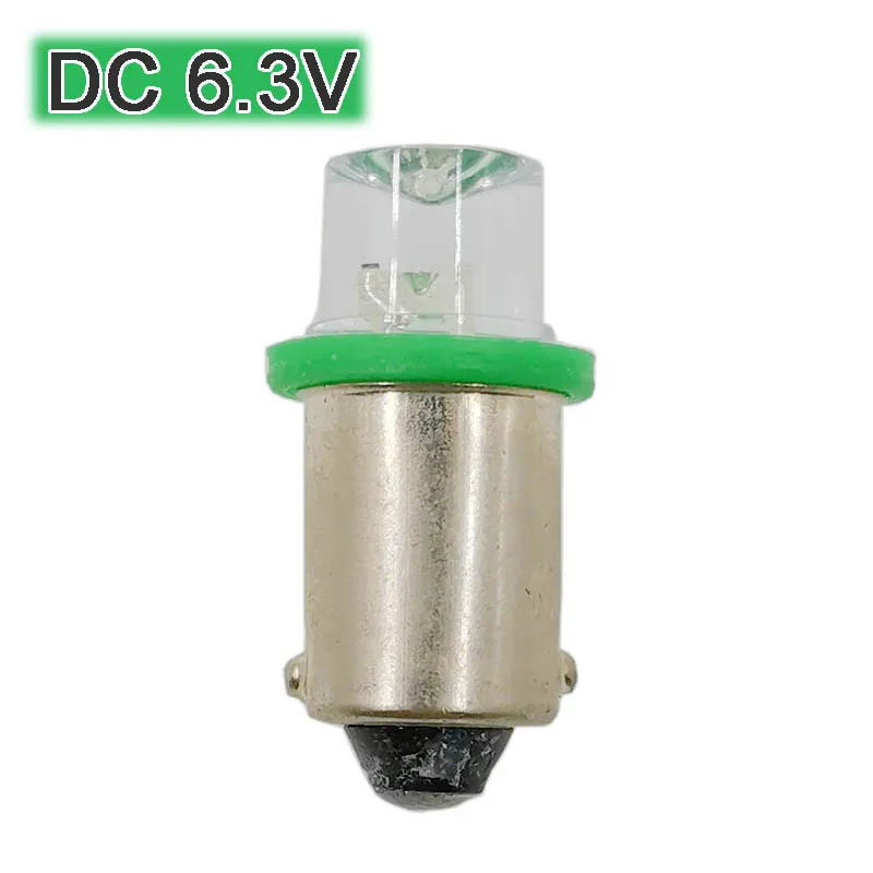 DC 6.3V BA9S 9mm Bayonet Type Light Beads Concave LED Light Source DIY Lover White Red Green Yellow Blue Colors images - 6