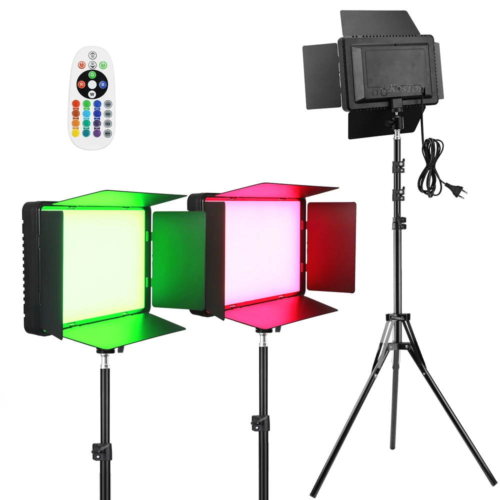3000K-6500K Bi-Color CRI 95+ RGB LED Video Light Photographic Fill Panel Lighting Full Color Lamp For YouTube Vlog Shooting