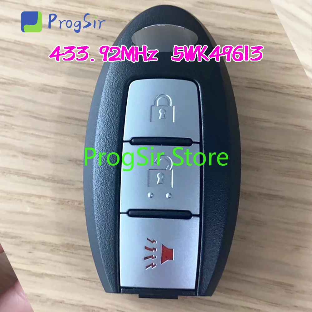 

Original 433.92MHz Smart Remote Control Key For Infiniti 5WK49613 With PCF7952A ID46 Chip