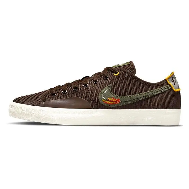 Nike SB Blazer Court Daan Van Der Linden Коричневые кроссовки в стиле барокко CZ5605-200