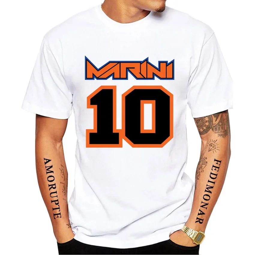 Футболка Luca Marini 10 GP Мужская для езды на мотоцикле классическая летняя рубашка в