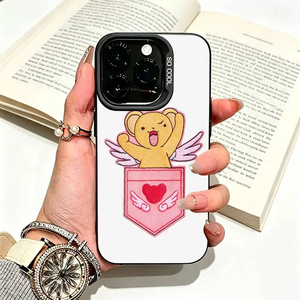Фото Чехол для телефона Cardcaptor Sakura Clear Card-C ERBERUS для iPhone 17, 16, 15, 14, 13, 12, 11 Plus Pro Max, цветной, серебристый, Funda Bumbe №5