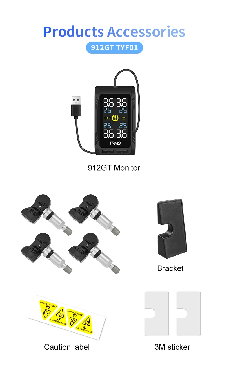 

Беспроводной цифровой датчик давления в шинах TPMS со встроенным датчиком для Toyota RAV4, Corolla, Yaris, Hiace, Prius, стайлинг автомобиля