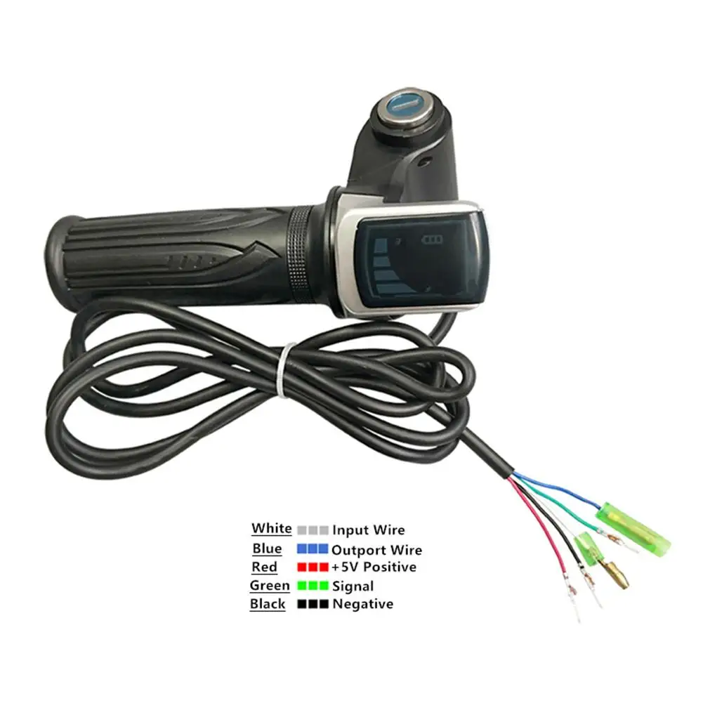 

36V 48V 60V Electric Bike Throttle Speed Control Throttle Accelerator With Lcd Display Electric Vehicle Throttle Controller Part