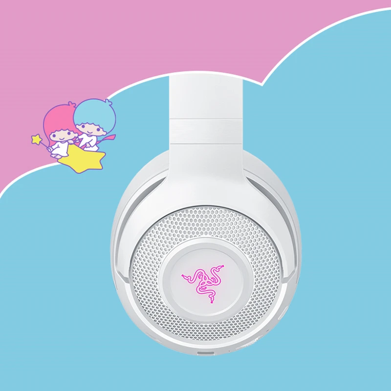 kawaii razer sanrio hello kitty limited edition cute gaming office bluetooth wireless headset laptop birthday gift free global shipping