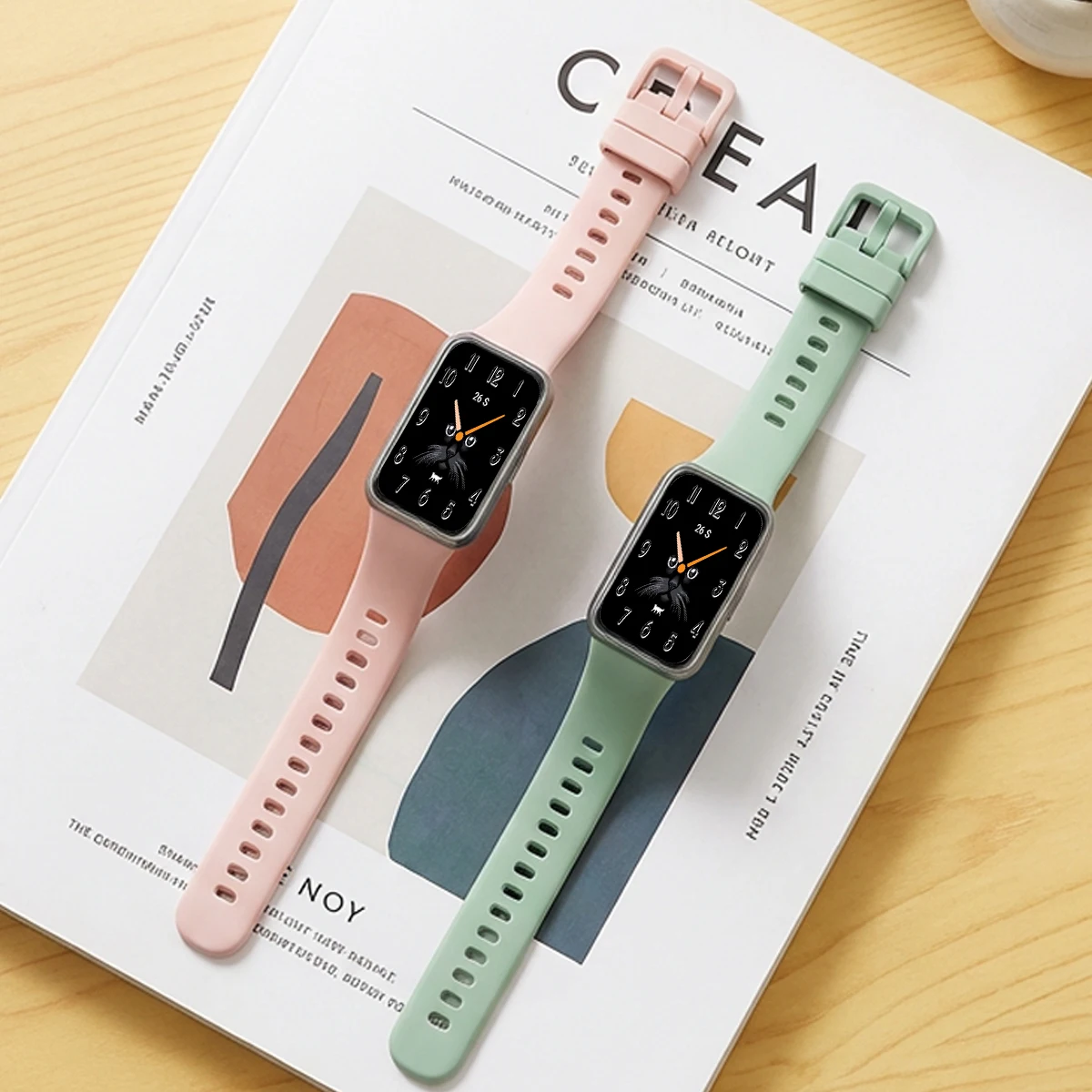 Фото Официальный силиконовый ремешок для Huawei Band 11/11 Pro, спортивный мягкий браслет, ремешок для Huawei Smart Band 11 Pro, аксессуары NFC, ремень №5