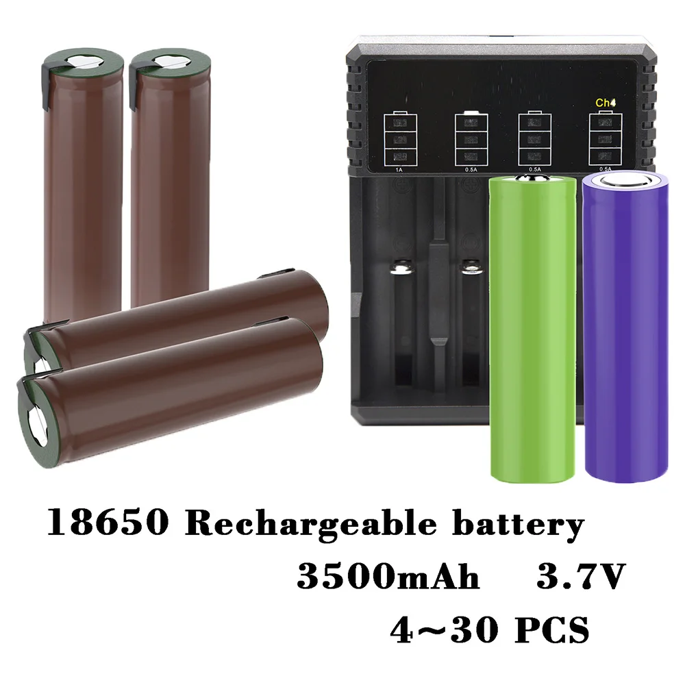 

3.7V HG2 18650 Battery 1500mAh 18650 HG2 3.7V 30A High Power Discharge Li-ion Large Current Battery for screwdriver + DIY Nickel