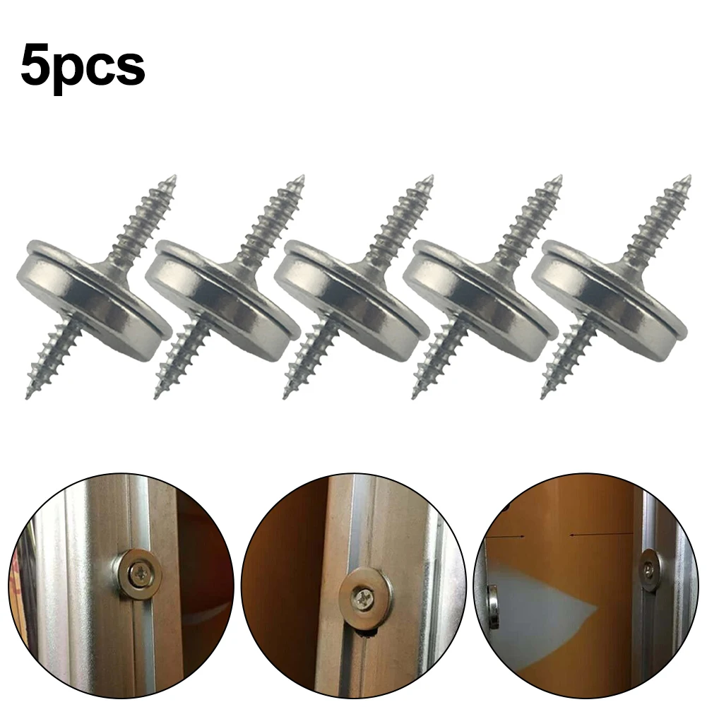 5set Magnetic Latch Fastener Kitchen Pull For Wardrobe Sliding Doors Drawers Brand New Cabinet Catch Replacement Spare Parts Kit