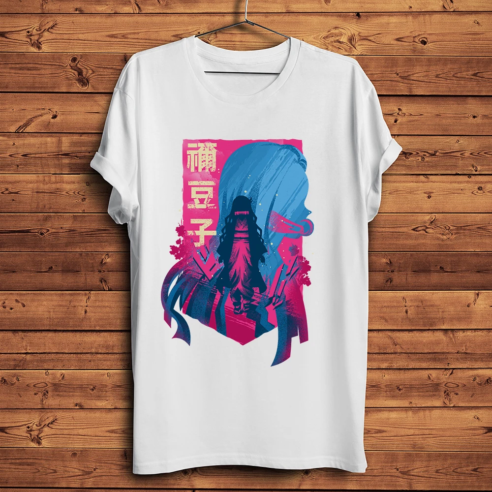 

DemonSlayer Tanjirou Nezuko Kamado Zenitsu Inosuke funny anime t shirt men casual homme unisex streetware tee Kimetsu no Yaiba