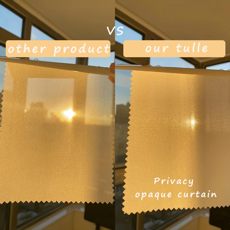 Современные белые шифоновые однотонные тюлевые шторы для гостиной прозрачные