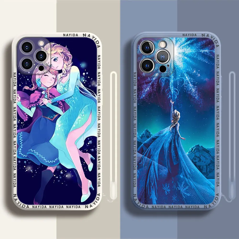 

Phone Case For iPhone 14 13 11 12 Mini Pro Max XS XR X Soft Silicone TPU Cover Disney prensesleri