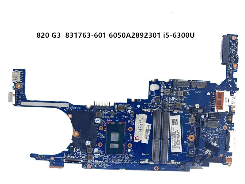 

Материнская плата для HP EliteBook 820 G3 831763-001 831765-601 6050A2892301-MB с фонариком DDR4 100%