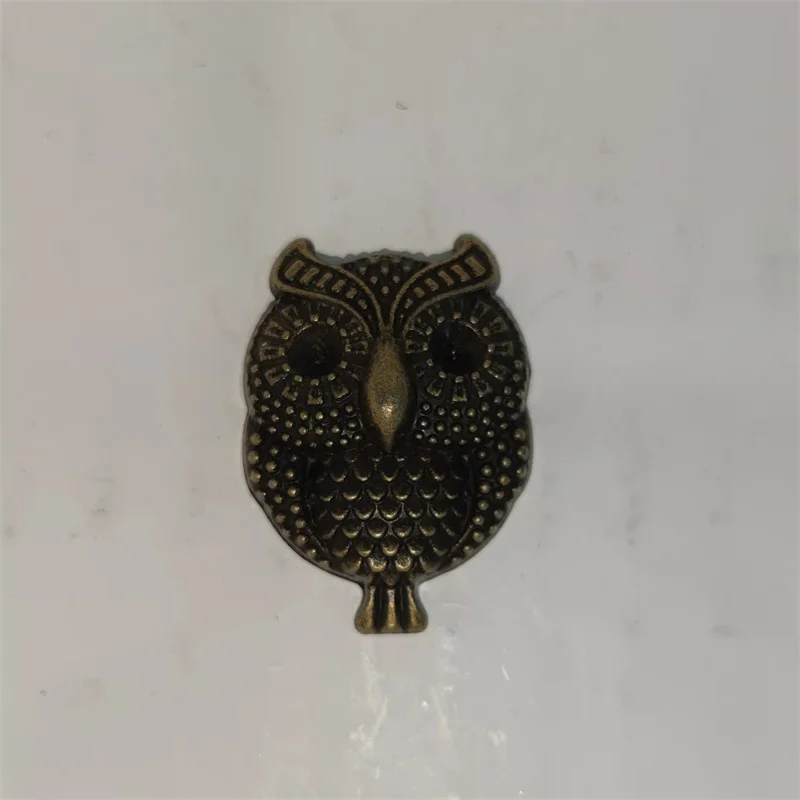 

High Quality Golden Owl Small Metal Souvenir Badge For ZP Kerosene Gasoline Lighter Handmade Decor Accessory Wholesale
