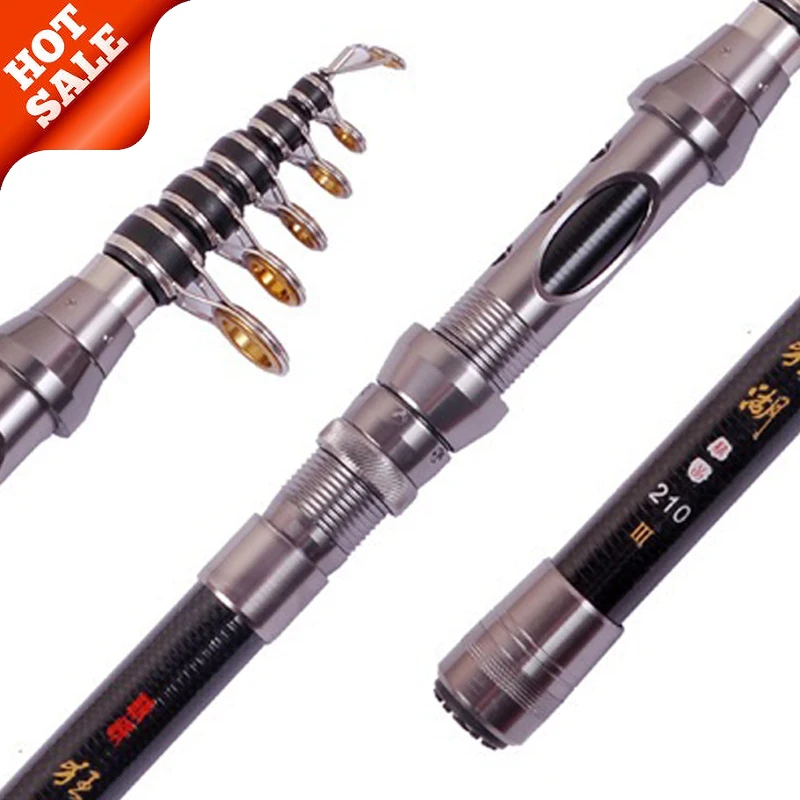 

Carbon Fiber Lure Fishing Rod 2.4M 2.1M 1.8M 1.5M Spinning Baitcasting Guide Travel Lure Rod Reel Seat Fishing Tools