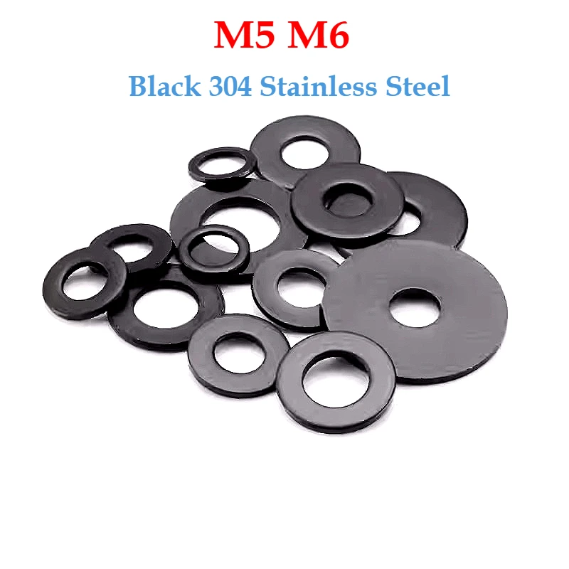 

Плоские шайбы из нержавеющей стали 304 M5 M6
